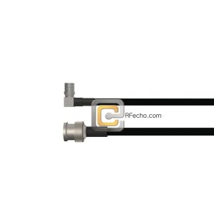 BNC Male to Right Angle QMA Male LMR-240 Coax and RoHS F047-221S0-311R0-40-N