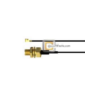 UMCX 2.5 Plug to SMA Female Bulkhead OM-113 Coax and RoHS F007-451S0-320S1-58-N