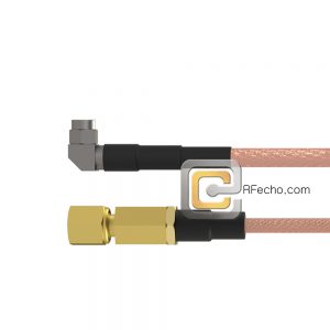 Right Angle SMA Male to SSMC Plug RG-316 Coax and RoHS F065-321R0-381S0-30-N